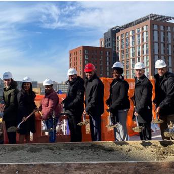 City and project partners at the groundbreaking of Peninsula Phase 2, in The Bronx 
