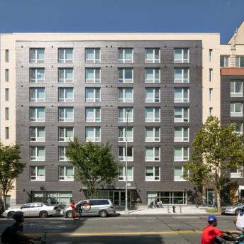 Rendering of Melrose Commons Supportive Housing development in the Bronx