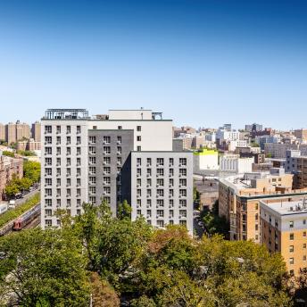 picture of Melrose North development with surrounding buildings in the Bronx